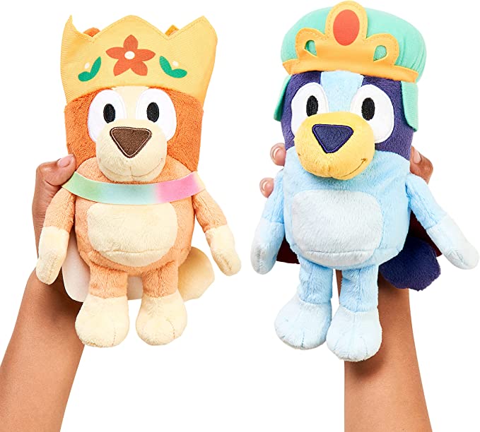 Muñeco de peluche Royal Bluey & Bingo personalizado