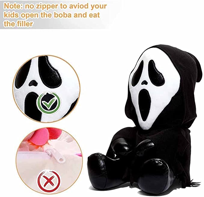  Halloween Horror Killers Ghostface Plushies Doll, Scary Ghost Peluche de peluche