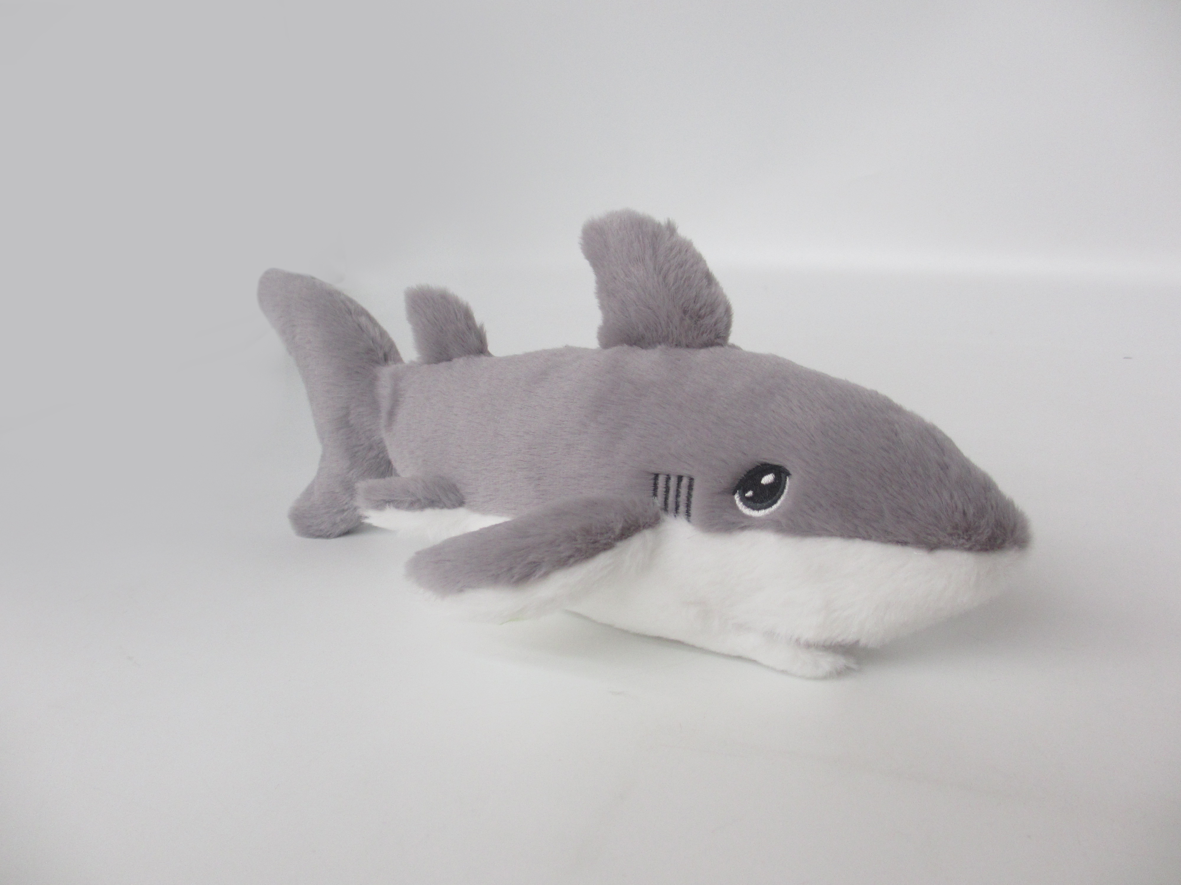 Peluche de tiburón de color gris, peluche de tiburón, juguetes personalizados para regalos